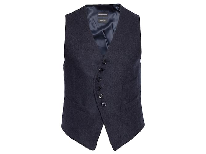 EMPORIO ARMANI, Wool vest in grey.  ref.1003947