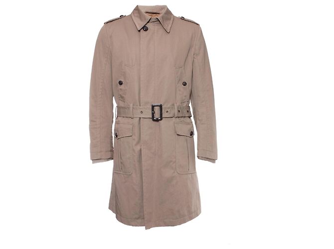 DOLCE & GABBANA, Gabardina en beige. Castaño