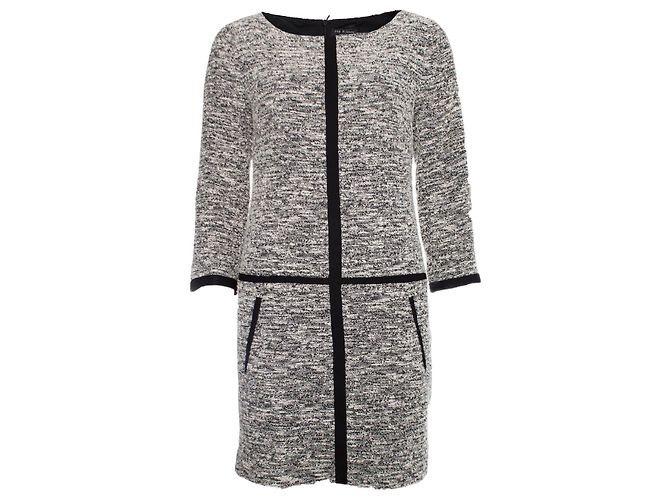 RAG & BONE, Bouclé-Kleid Grau 
