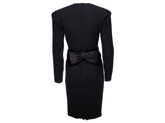 Gianni Versace, Kleid mit Riesenschleife Schwarz