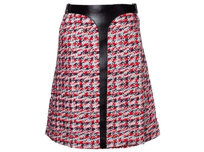 Louis Vuitton, Saia envolvente de tweed Multicor