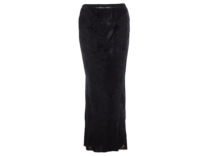 Issey Miyake, Maxi lace skirt Black  ref.1004054