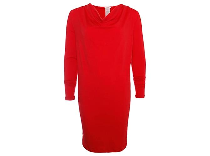 WOLFORD, red woolen dress.  ref.1004073