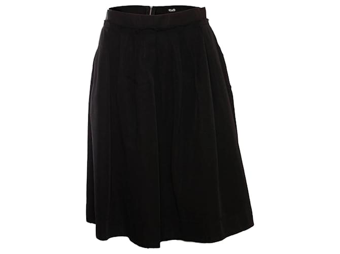 DOLCE & GABBANA, falda plisada negra en talla IT46/METRO. Negro  ref.1004075