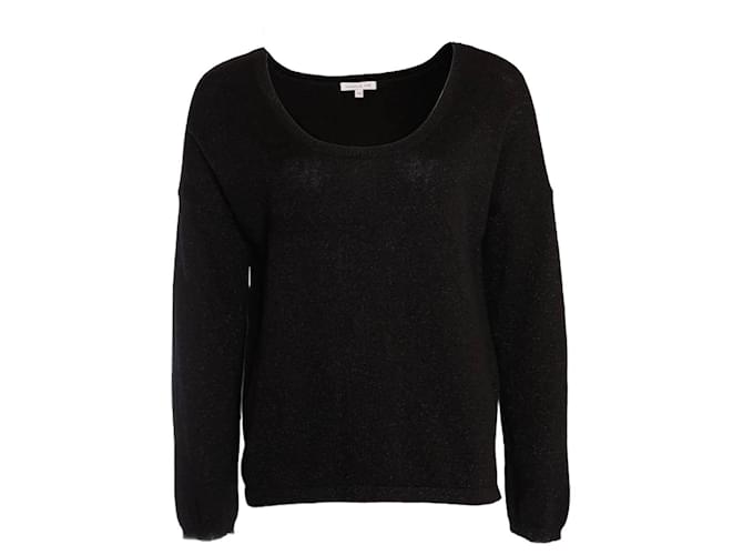 Autre Marque Charlie Joe, Black sweater with lurex Cotton  ref.1004079
