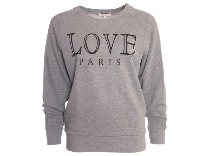 Autre Marque Nikki, suéter gris con estampado