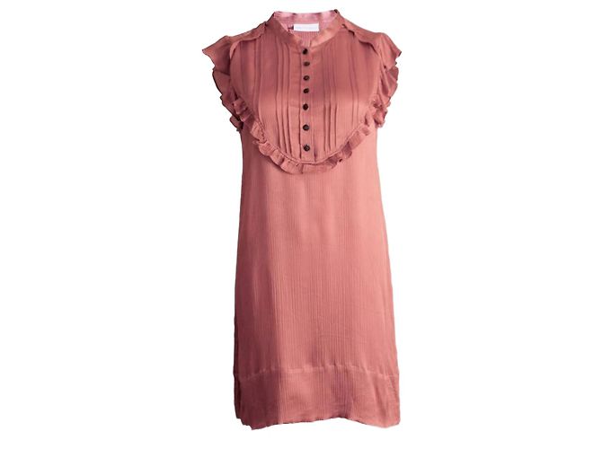 Stella Nova, old pink satin dress.