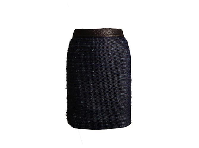 Proenza Schouler, blue tweed skirt. Wool  ref.1004134