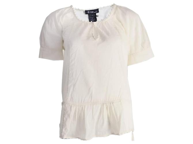 Isabel Marant Etoile, top túnica esbranquiçada em tamanho 3/M. Branco Algodão  ref.1004146