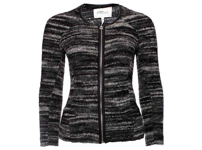 Isabel Marant Etoile, giacca in lana con cerniera Grigio  ref.1004174