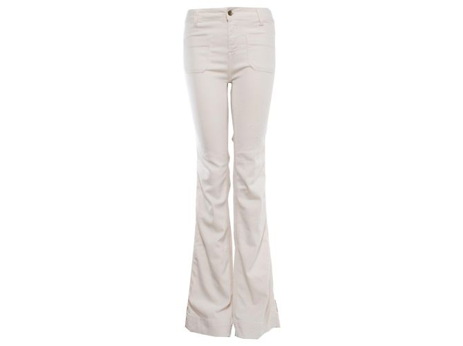Autre Marque Virginie Náufrago, calça jeans bege Branco