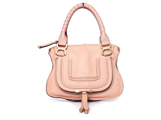 Chloé Chloe, Small leather Marcie Bag in Fallow pink  ref.1004216