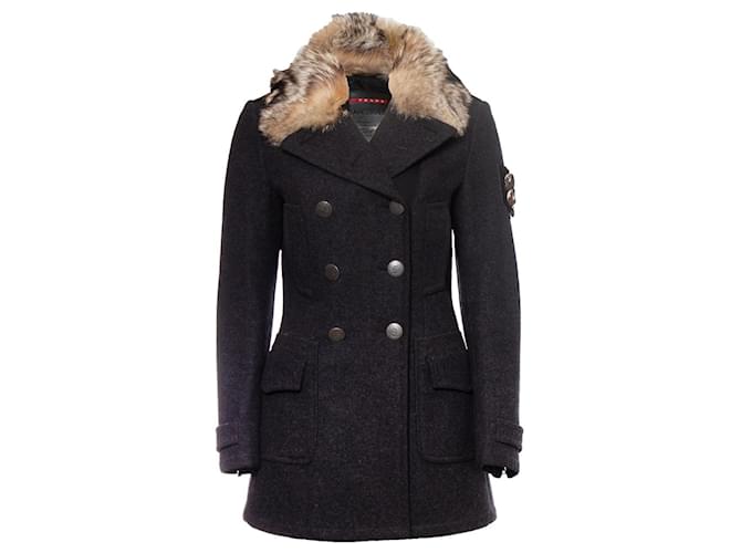 Prada, Grey wool and alpaca coat  ref.1004228