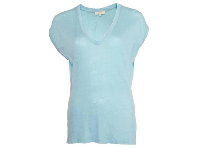 IRO, blue T-shirt in size XS. Linen  ref.1004258