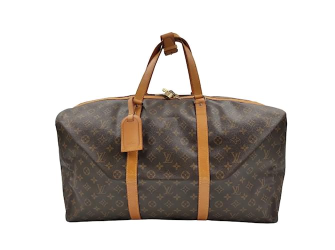 Louis Vuitton Louis Vuitton travel bag Sac Souple 55 Monogram Brown  ref.1004356 - Joli Closet