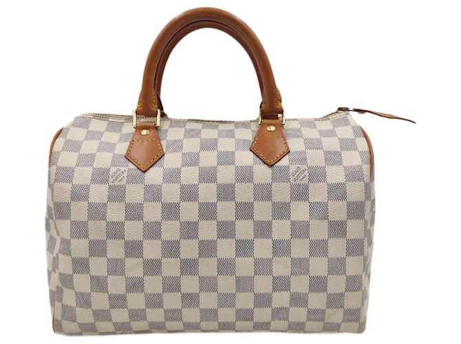Louis Vuitton Louis Vuitton Speedy 30 Damier Azur bag White ref.1004362 -  Joli Closet