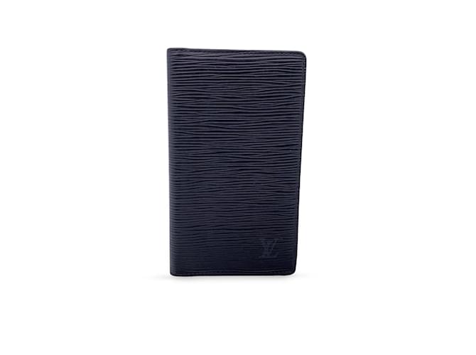 Pre-owned Louis Vuitton X Brazza Wallet Epi Black