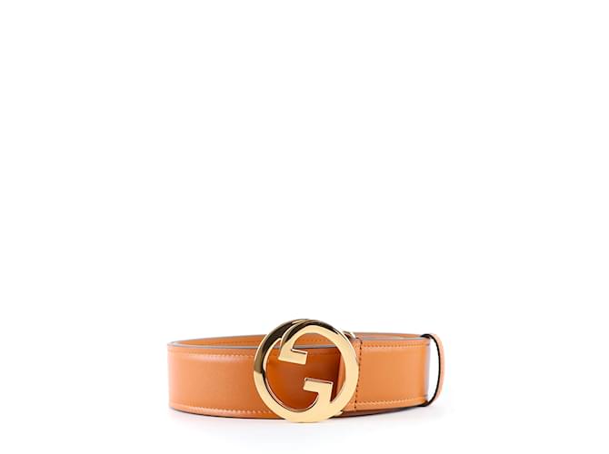 GUCCI  Belts T.cm 85 leather Brown  ref.1004398