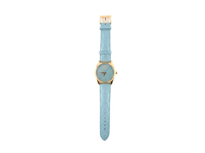 Montres GUCCI T.  acier Bleu  ref.1004403