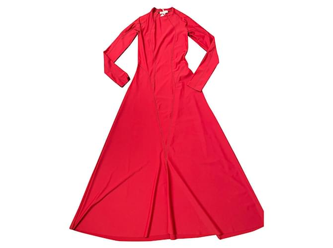 Autre Marque Dresses Red Polyester Elastane  ref.1004439