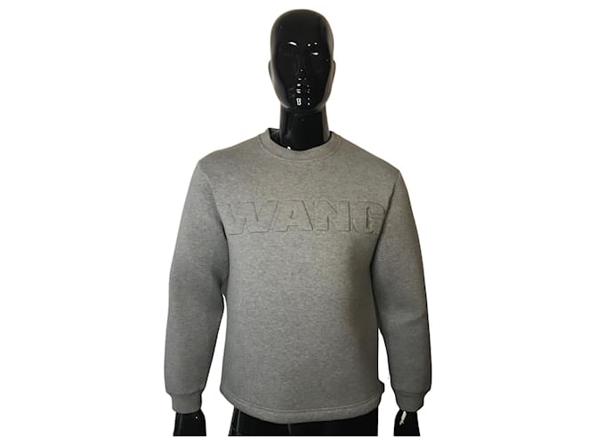 Alexander Wang X H&M gray sweatshirt Grey Cotton Elastane Modal  ref.1004442