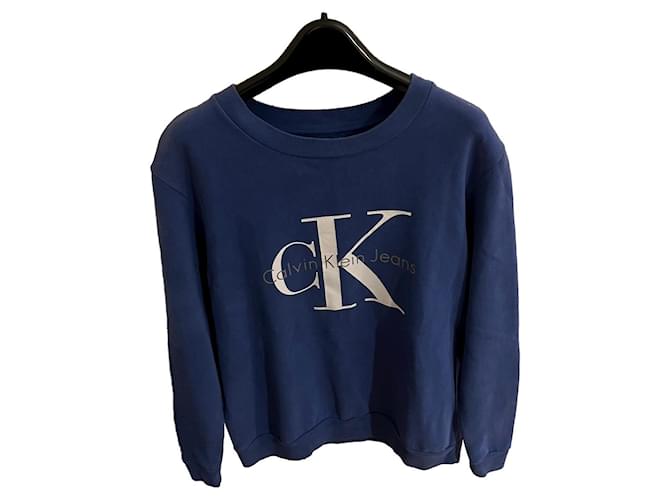 Calvin Klein Knitwear Blue Cotton  ref.1004443