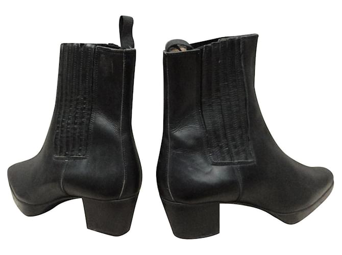 Sartore p boots 365 Black Leather  ref.1004448