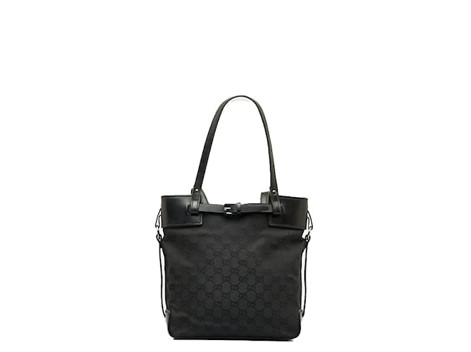 Gucci GG Canvas Tote Bag 107757 Black Cloth  ref.1004457