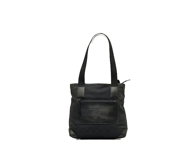 Gucci GG Canvas Tote Bag 019 0402 Black Cloth  ref.1004464