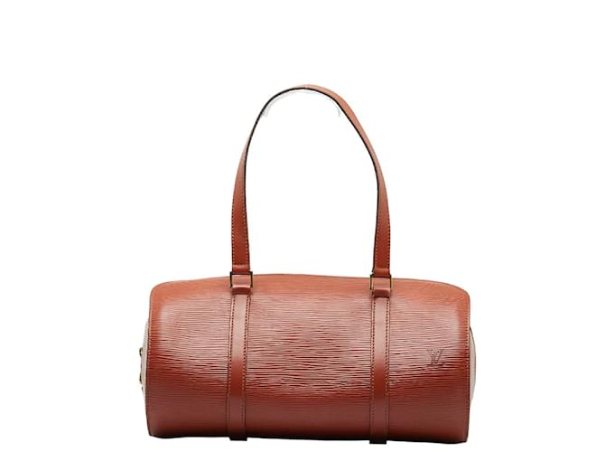 Louis Vuitton Epi Soufflot with Pouch M52223 Brown Leather Pony-style calfskin  ref.1004478