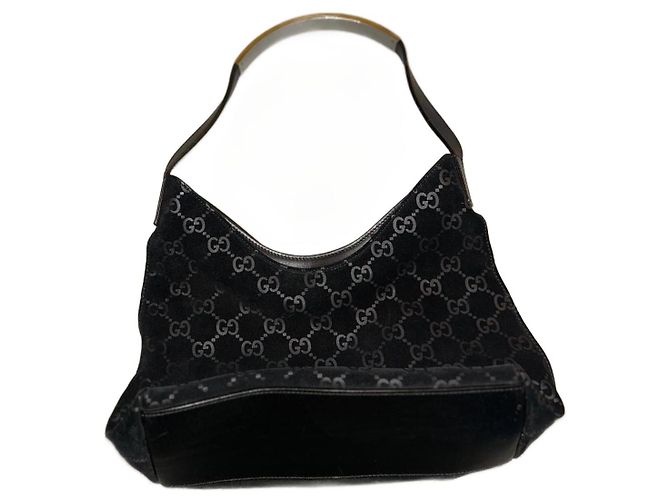 Ophidia Gucci Handtasche aus schwarzem Wildleder