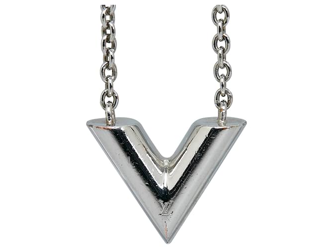 Louis Vuitton Silver Corey Gamble Necklace Silvery Metal ref