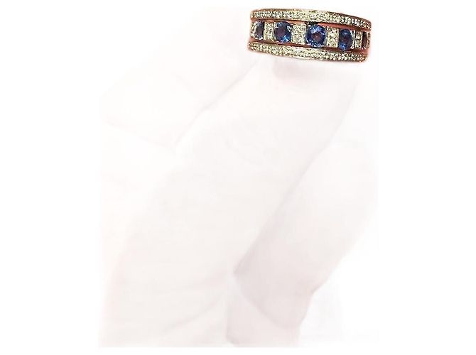 Damiani Belle Époque Ring Weißgold Blau