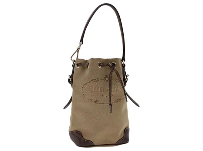 PRADA Hand Bag Nylon Brown Auth yk7871  ref.1005281