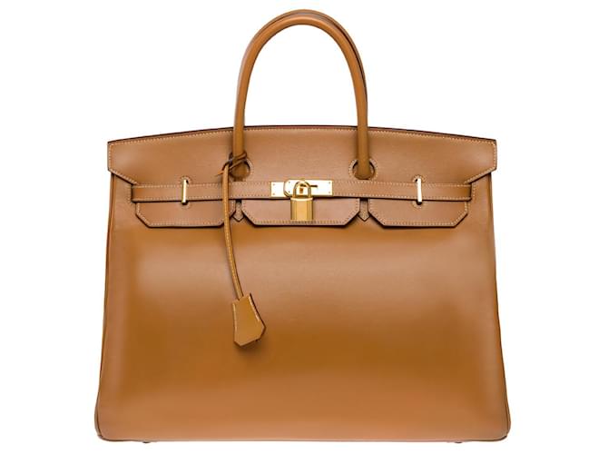 Hermès HERMES BIRKIN BAG 40 in Golden Leather - 101157  ref.1005387