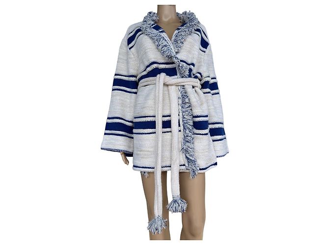 Dorothée Schumacher Strickware aus Wolle Weiß Blau