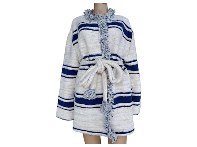 Dorothée Schumacher Knitwear White Blue Cotton Wool  ref.1005431