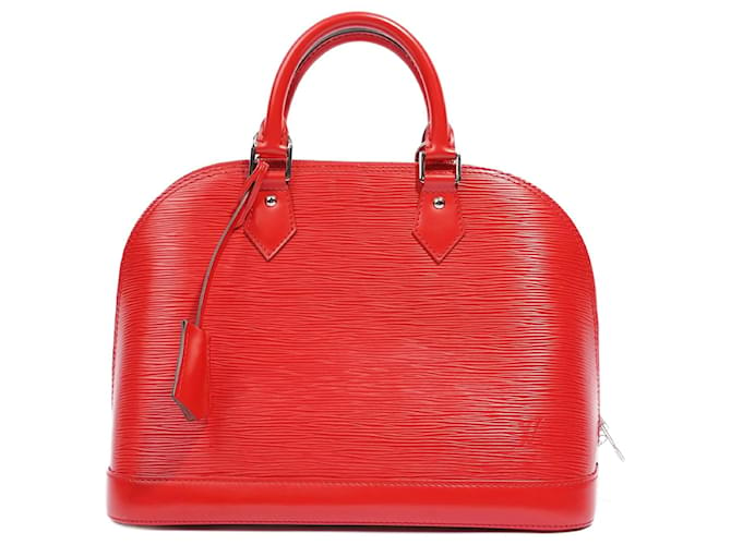 Louis Vuitton Red Epi Leather Alma Bag