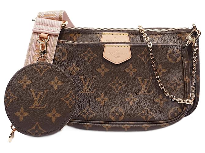 Louis Vuitton Womens Multi Pochette Bag Monogram Canvas Cloth ref.1005665 -  Joli Closet