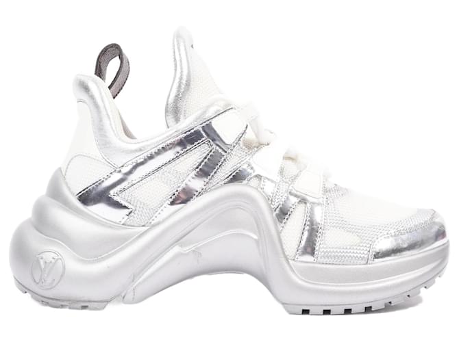 Cool Sytle Louis Vuitton Archlight Silver Sneaker Shoes