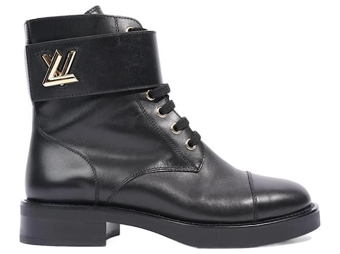 Louis Vuitton Womens Wonderland Boot Black / GOLD EU 36 / UK 3