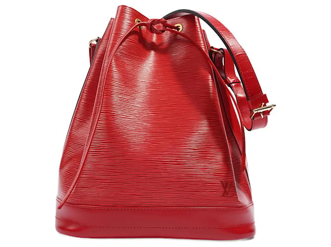 sac a main louis vuitton noe gm cuir epi rouge leather