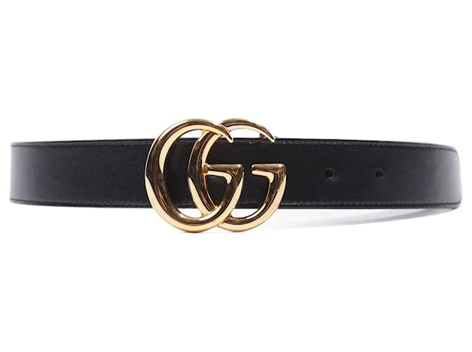 Gucci Mens Marmont Belt Black / Gold 70cm / 28 Leather ref