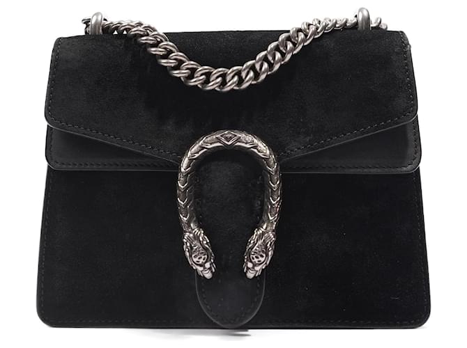 Gucci Dionysus Bag Black Canvas Mini Leather ref.1005849 - Joli Closet