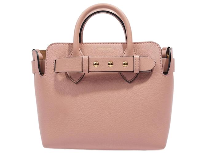 Burberry Damen Gürteltasche Leder Rosa Klein Pink