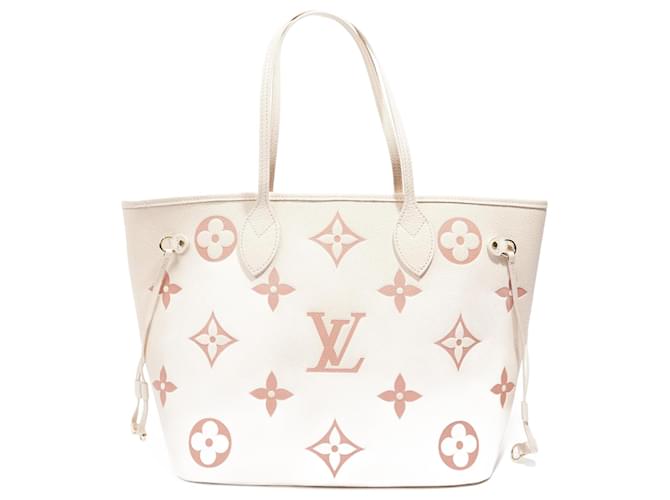Louis Vuitton Neverfull mm, Beige, One Size