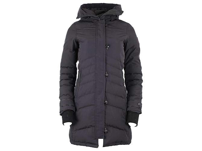 Canada Goose Mujer Lorette Parka Azul Marino Marino XXS Sintetico ref.1006282 Joli Closet