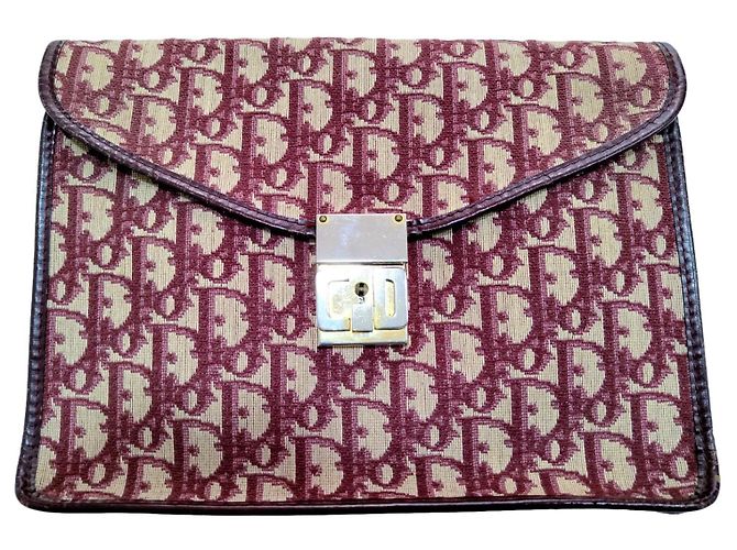 Pochette Dior Addict Monogramma Borgogna Bordò
