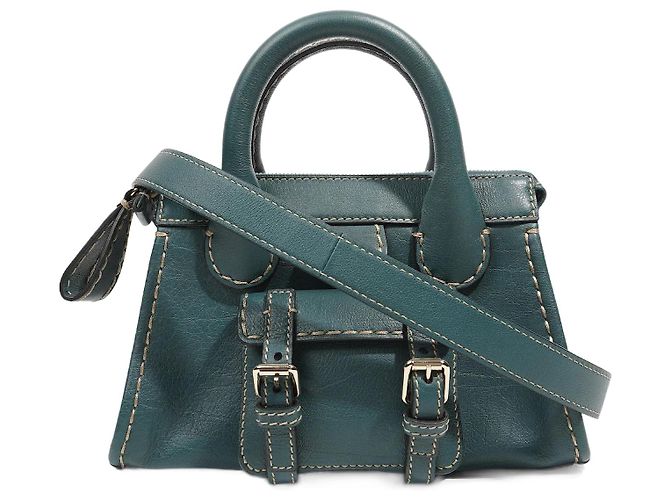 Chloé Borsa Mini Edith da donna Chloe Blu Pelle
