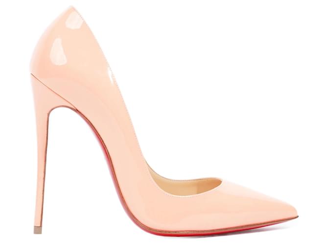 Christian Louboutin So Kate 120 Patent Leather Pumps in Orange